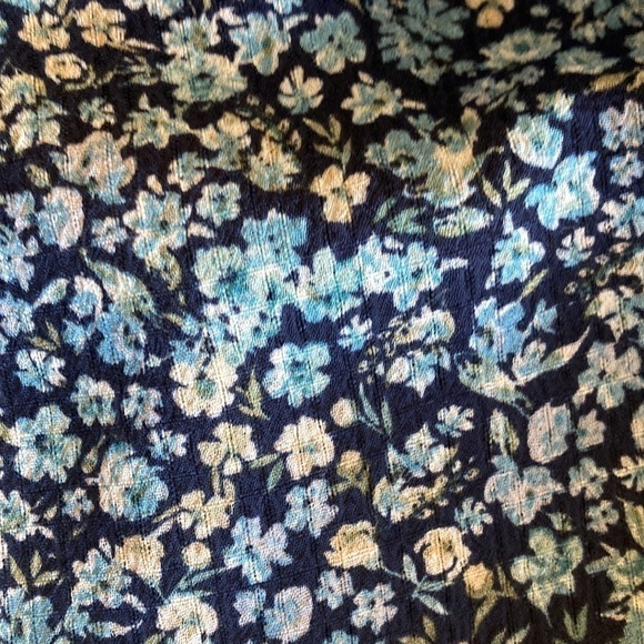 Size small, bohemian floral dress boho tunic with puff sleeves smock dress - Picture 15 of 15